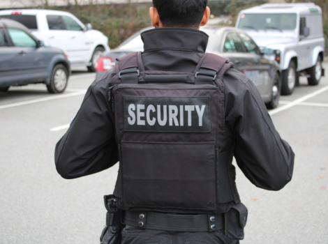 Frontline Integrated Security mobile patrol vehicle on duty